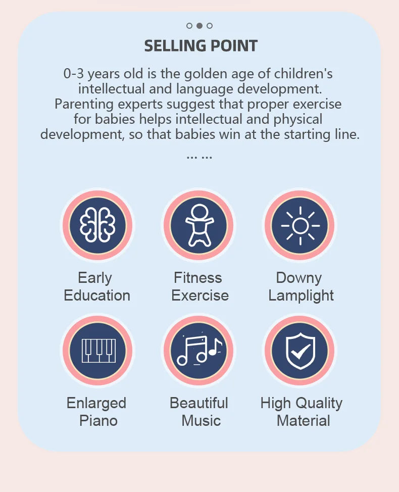 Baby Piano Kick & Play Activity Gym